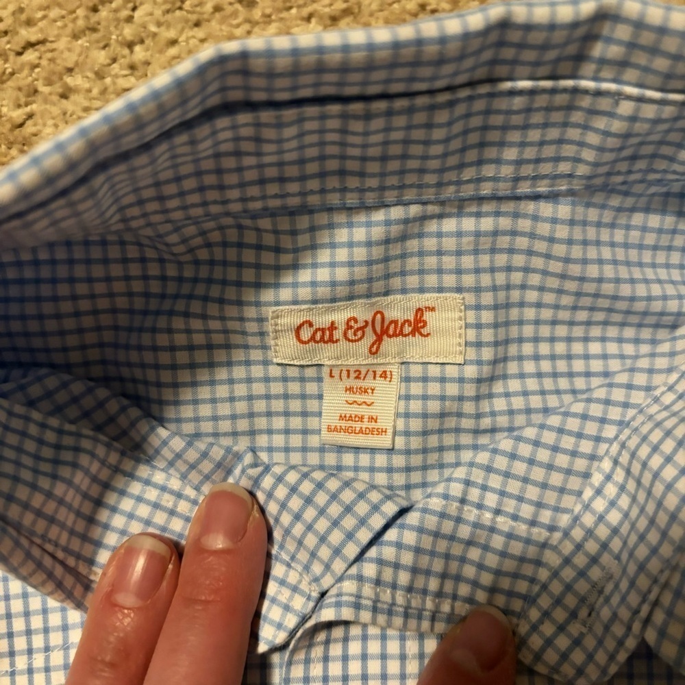 Cat & Jack Dress Shirt - size L​ - Picture 3 of 4